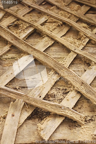 Image of Planks and boards as the armature