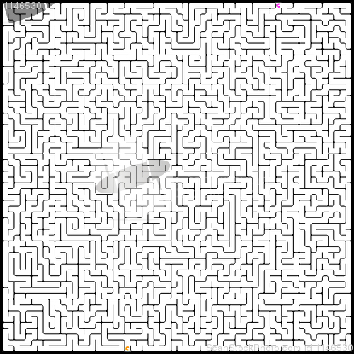 Image of illustration of pergect maze. EPS 8