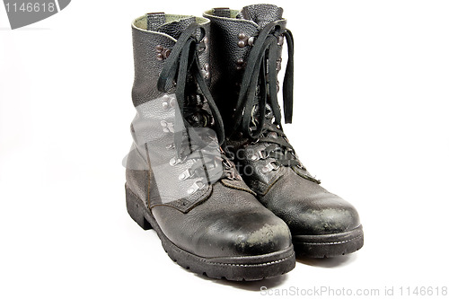 Image of used army boots