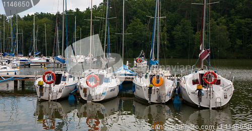 Image of Samall yacht marina in Ruciane-Nida