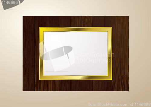 Image of dark wood picture frame