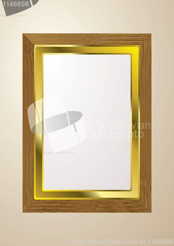 Image of light wood picture frame