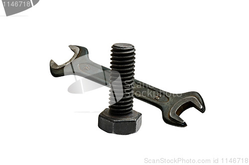 Image of Bolt and wrench