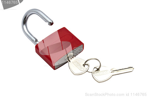 Image of Red Padlock 