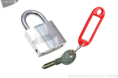 Image of Padlock and key