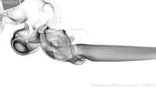 Image of Abstract fume pattern on white