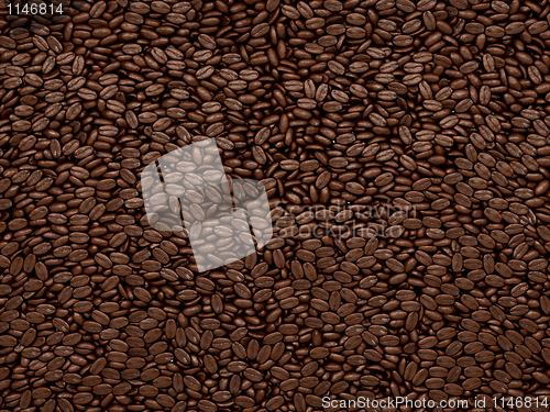 Image of Coffee beans texture or background