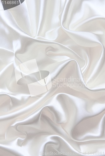 Image of Smooth elegant white silk 