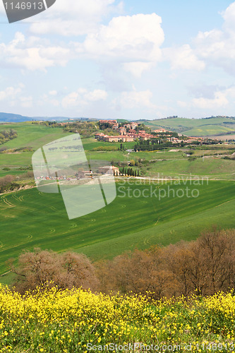 Image of Italy. Val D'Orcia valley. Tuscany landscape