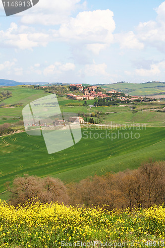 Image of Italy. Val D'Orcia valley. Tuscany landscape