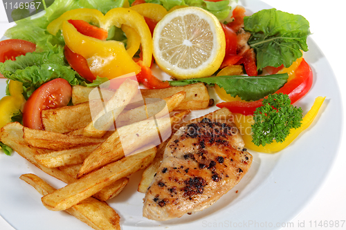 Image of Fried pepper chicken breast meal