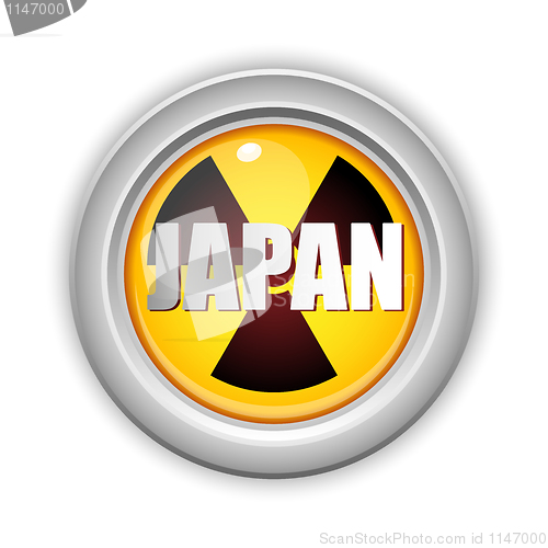 Image of Japan Nuclear Disaster Yellow Button