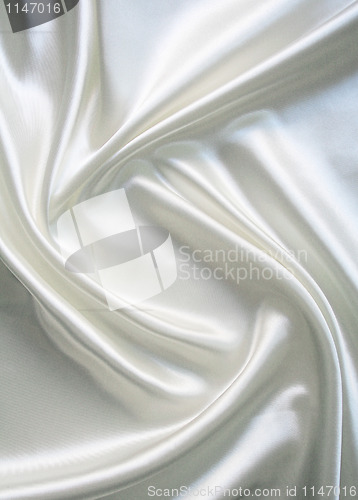 Image of Smooth elegant white silk 