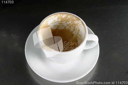 Image of Empty Cup with Saucer