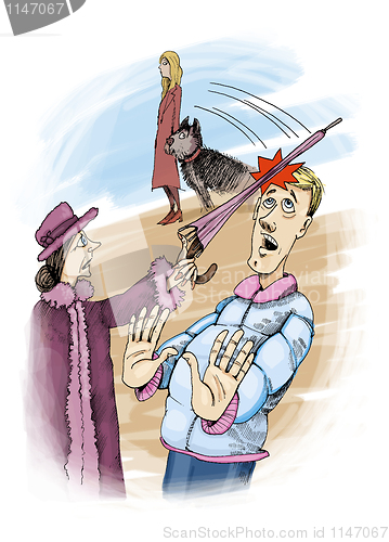 Image of umbrella incident
