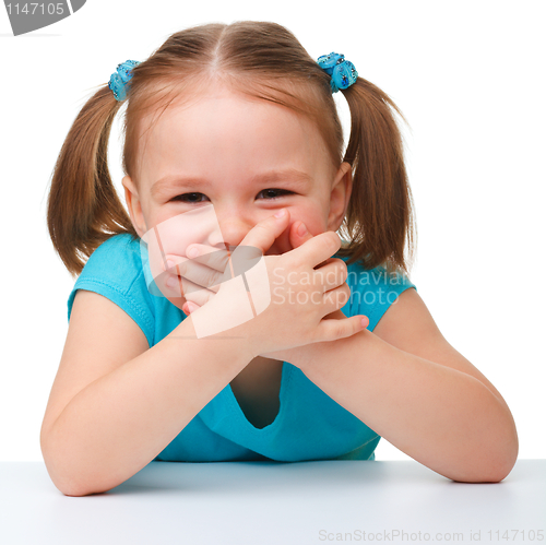 Image of Portrait of a cute little girl