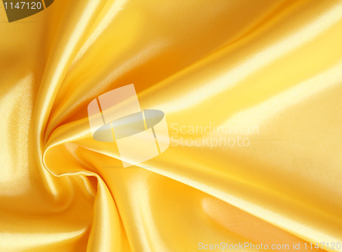 Image of Smooth elegant golden silk 