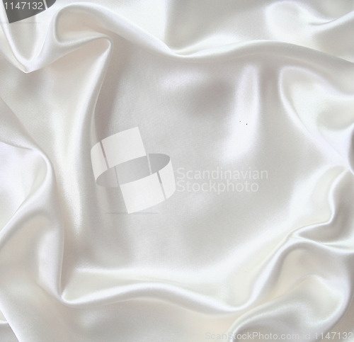 Image of Smooth elegant white silk