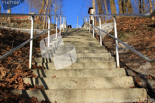 Image of Stair's up the hill.