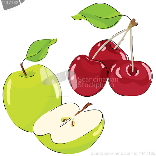 Image of Apple and cherry