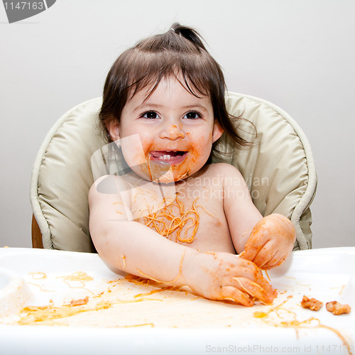 Image of Happy fun messy eater