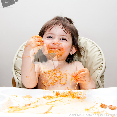 Image of Happy fun messy eater