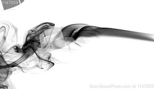Image of Abstract fume shapes on white