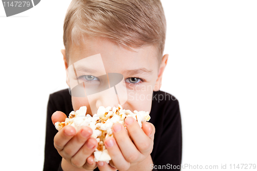 Image of boy popcorn