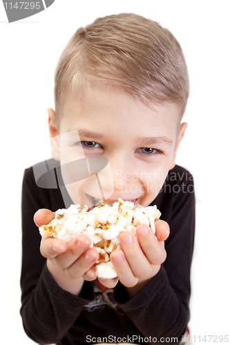 Image of boy popcorn