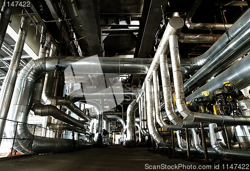 Image of Industrial zone, Steel pipelines