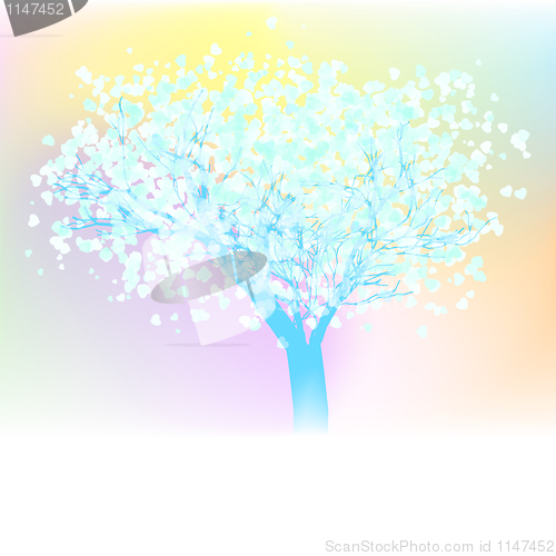 Image of Valentine vector tree. EPS 8