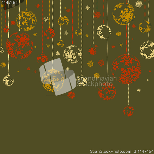 Image of Vintage merry christmas and happy new year. EPS 8