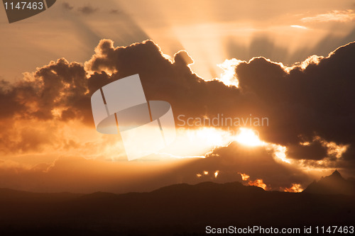 Image of Sunset in Mauritius
