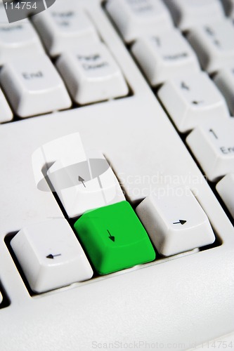 Image of Arrow Keys Down Green