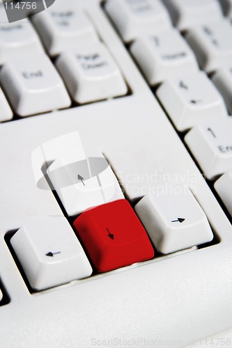 Image of Arrow Keys Down Red