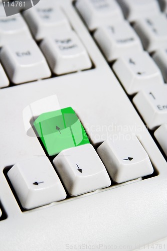 Image of Arrow Keys Up Green