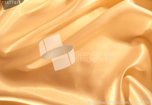 Image of Smooth elegant golden silk background