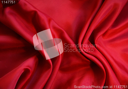 Image of Smooth Red Silk as background