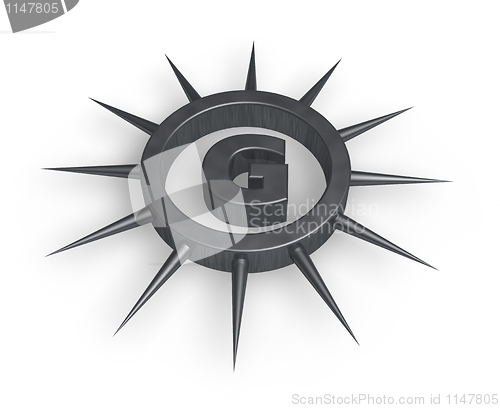 Image of spiky letter g