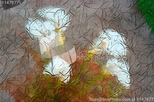 Image of fantasy floral background
