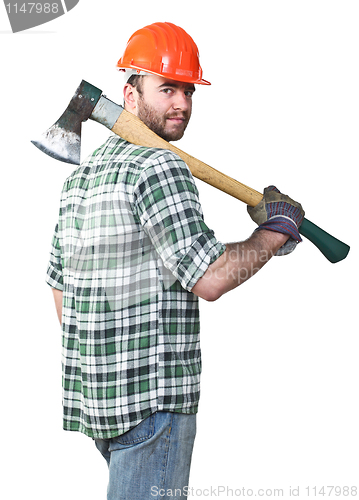 Image of confident lumberjack