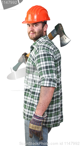 Image of confident lumberjack