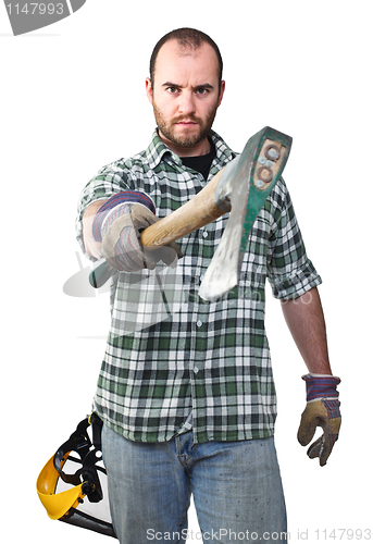 Image of serious lumberjack