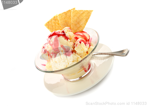 Image of Ice Cream With Topping