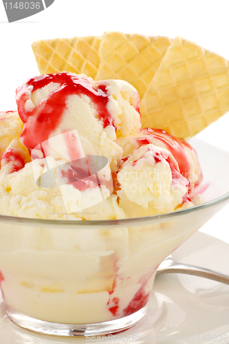 Image of Ice Cream With Topping