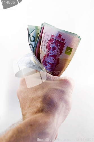 Image of Fist full of Canadian Money