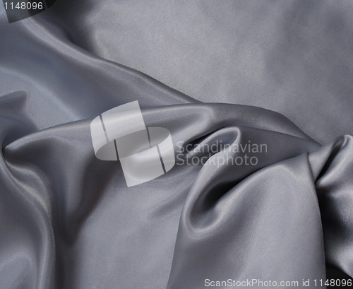 Image of Smooth elegant silvery grey silk 