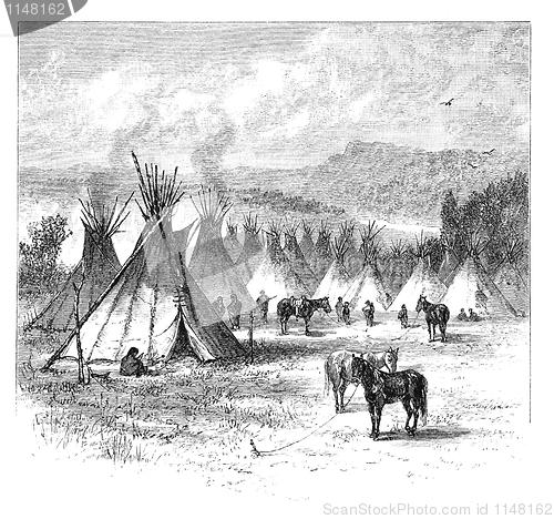 Image of Native American Village