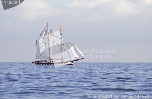 Image of Tall ship in the sea