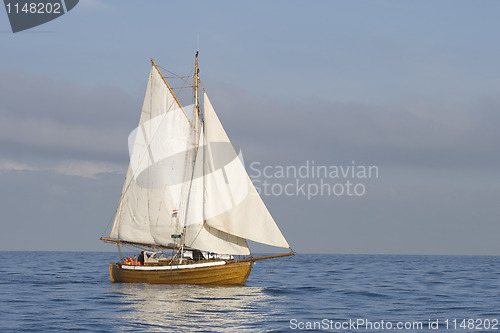 Image of Tender with white sails